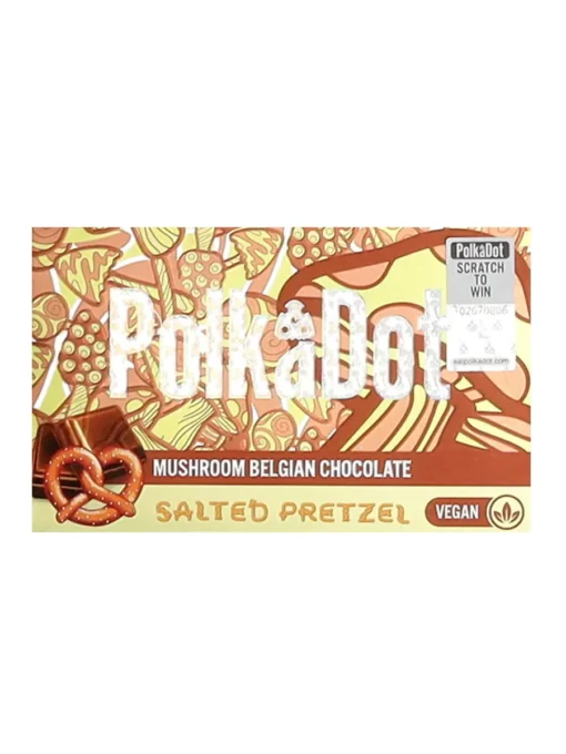 Salted Pretzel Vegan Polkadot Magic Mushroom Belgian Chocolate